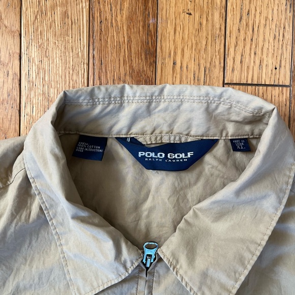 VTG Polo Golf Ralph Lauren Safari Chore Jacket Full Zip Adjustable Unlined Y2K - Picture 3 of 12
